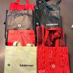 Lululemon Athletica Tote Bags - Black, Red, Green, Yellow